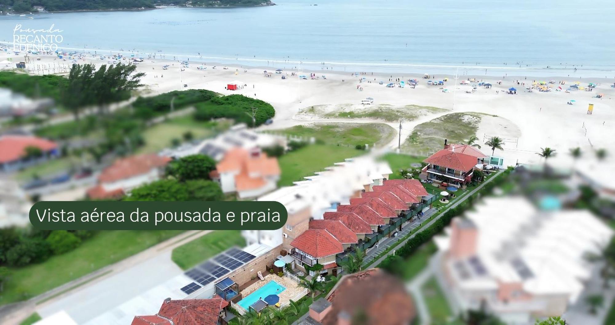 Pousada Recanto Edenico - A Beira Mar Da Praia Ponta Do Papagaio, Palhoca Sc Kültér fotó