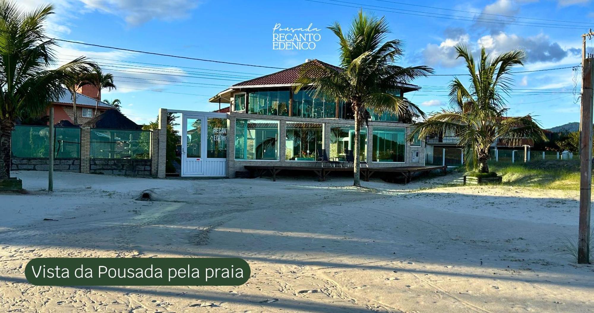 Pousada Recanto Edenico - A Beira Mar Da Praia Ponta Do Papagaio, Palhoca Sc Kültér fotó